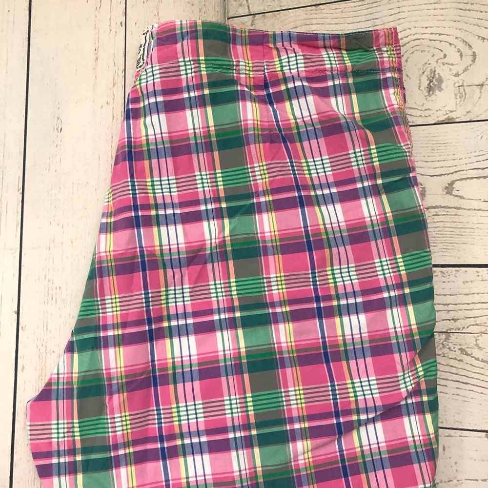 Polo by Ralph Lauren W38 Pink Check Board Shorts